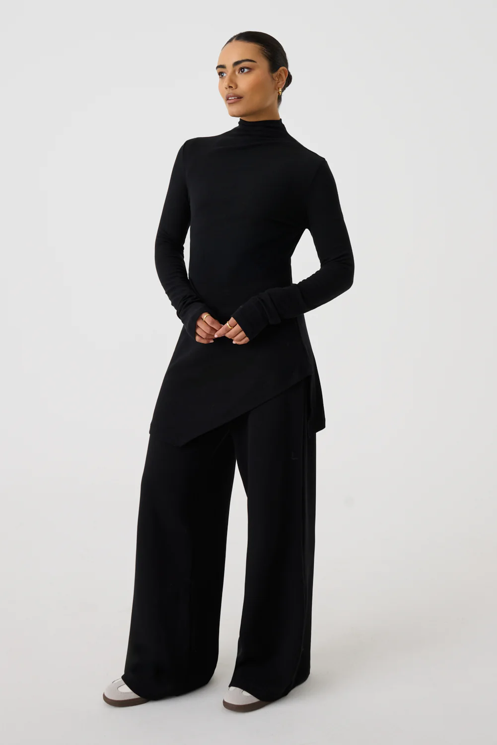 Asymmetric Ribbed Co-ord Top