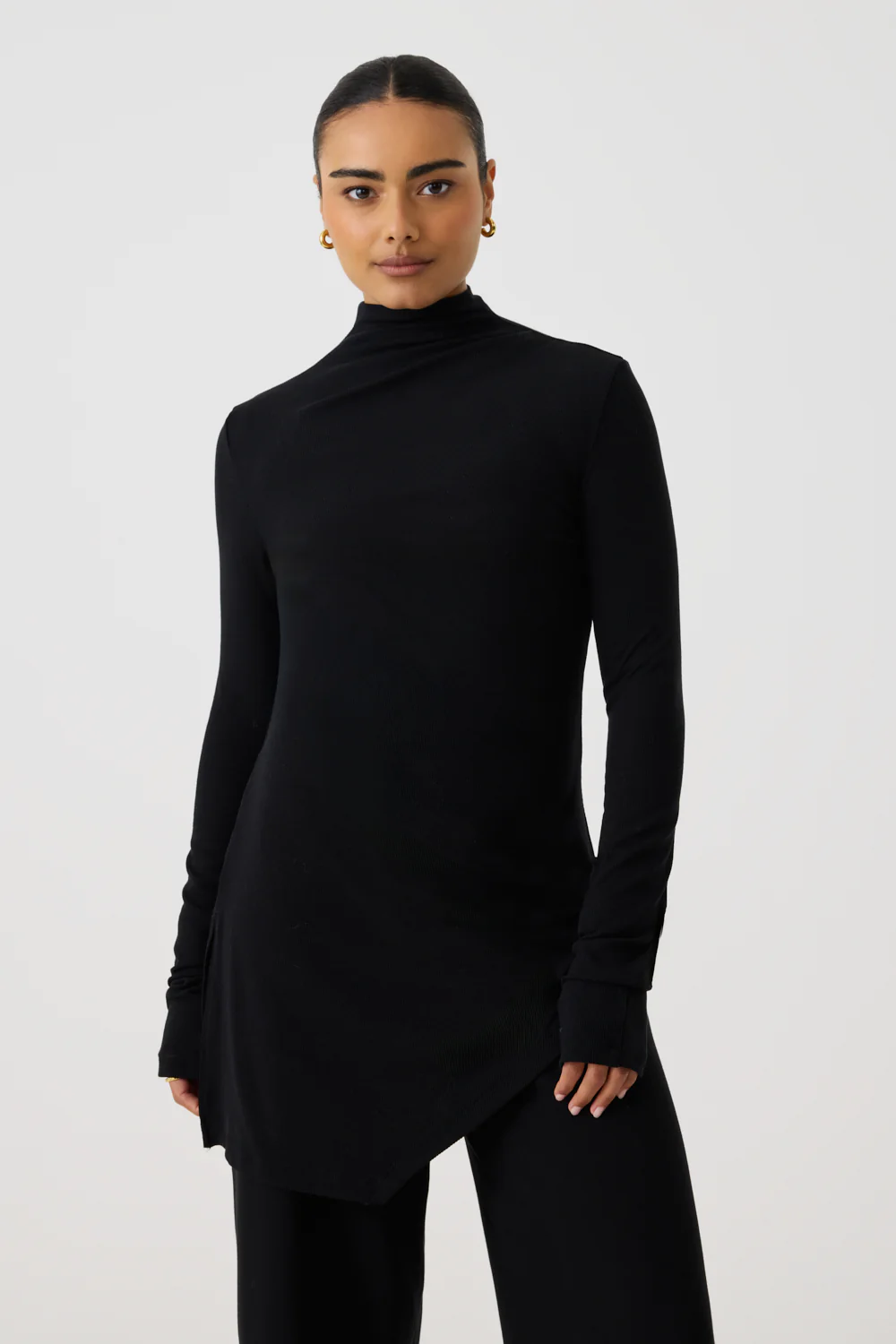 Asymmetric Ribbed Co-ord Top - Image 2