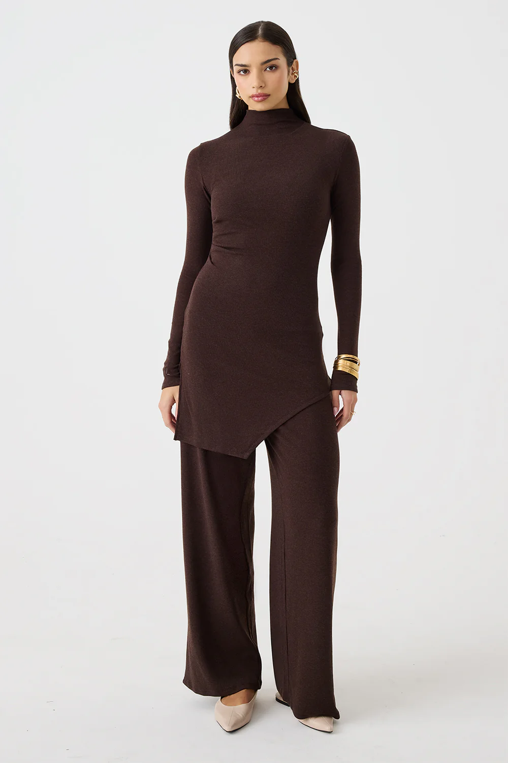 Asymmetric Ribbed Co-ord Top - Image 6