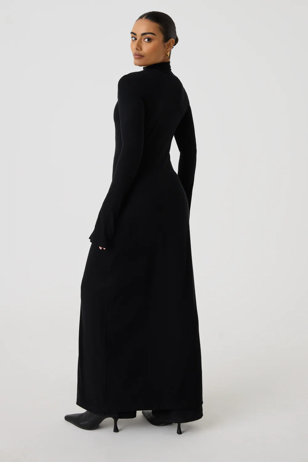 Diagonal Button Dress - Image 3