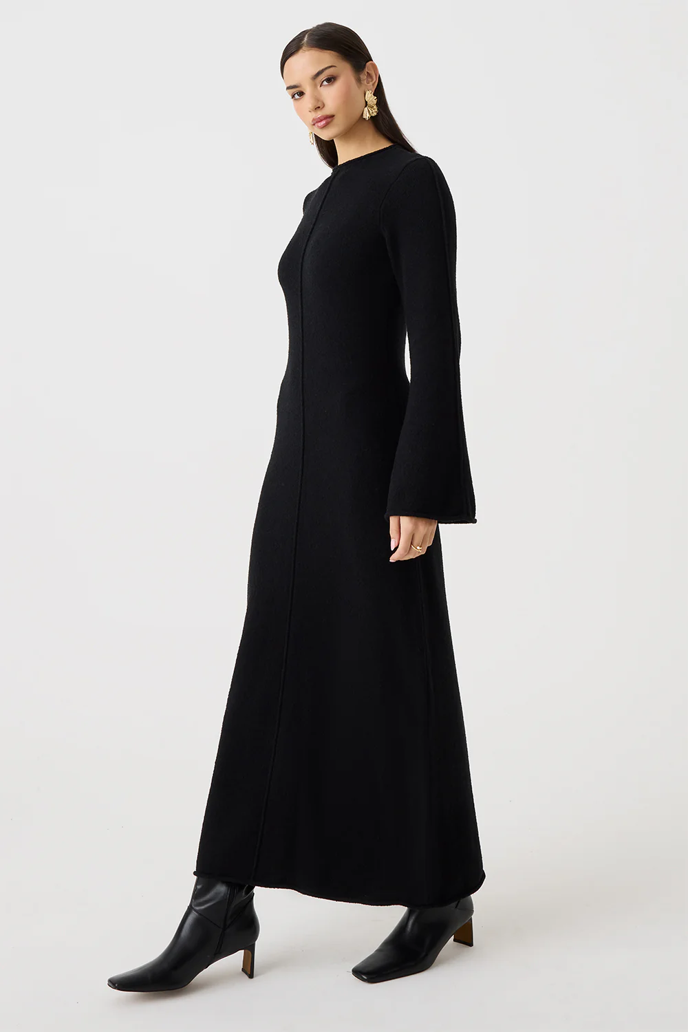 Lina Bouclé Knit Dress - Image 3
