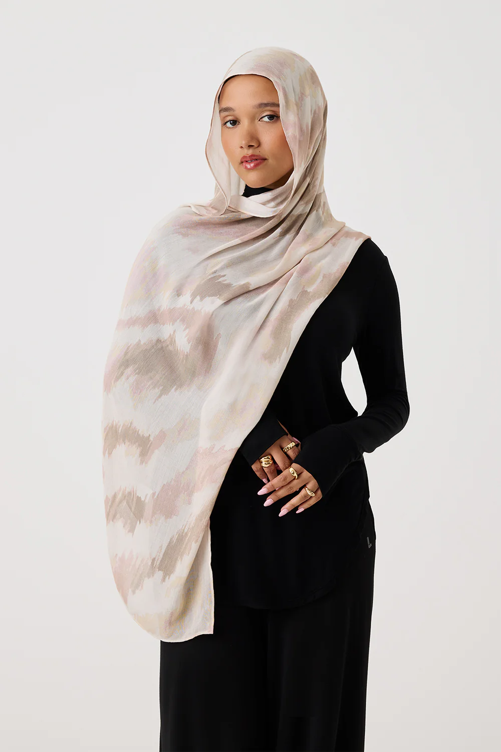 Printed Modal Hijab - Image 37