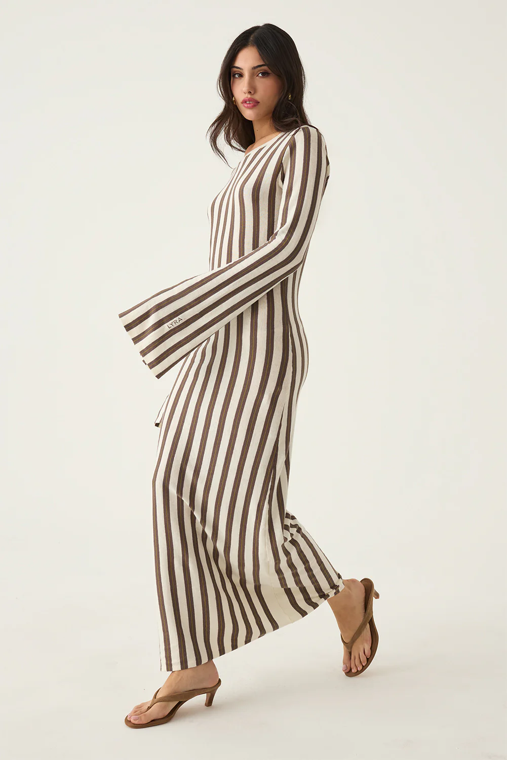 Riana Stripe Dress - Image 4