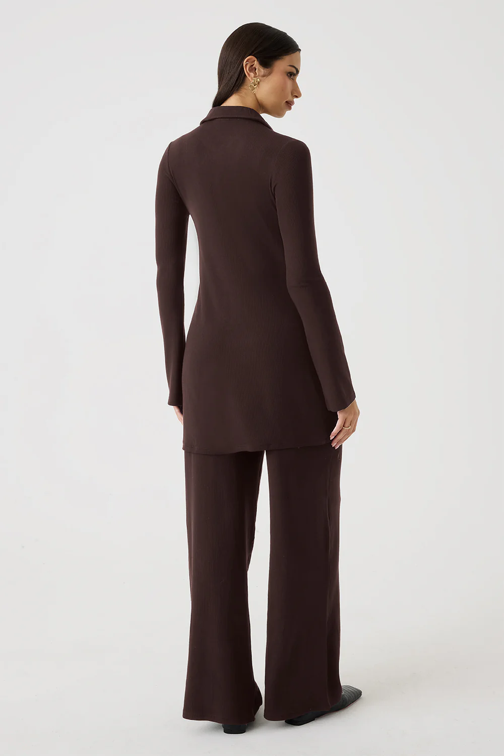 Ribbed Collar Top - Image 8