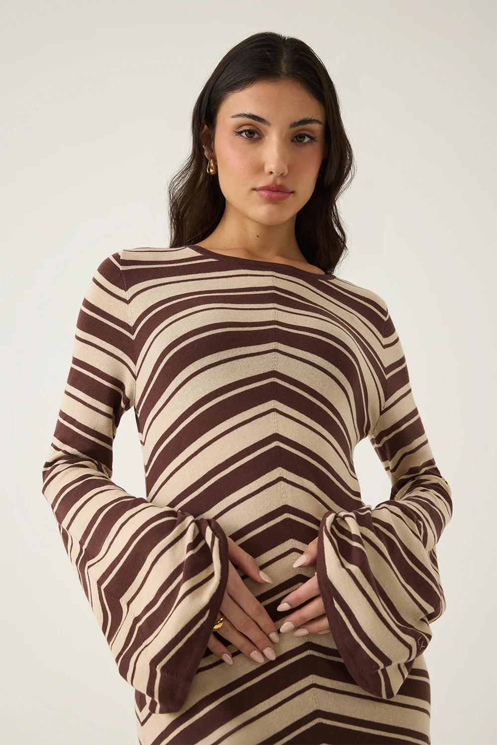 Siya Chevron Dress - Image 4