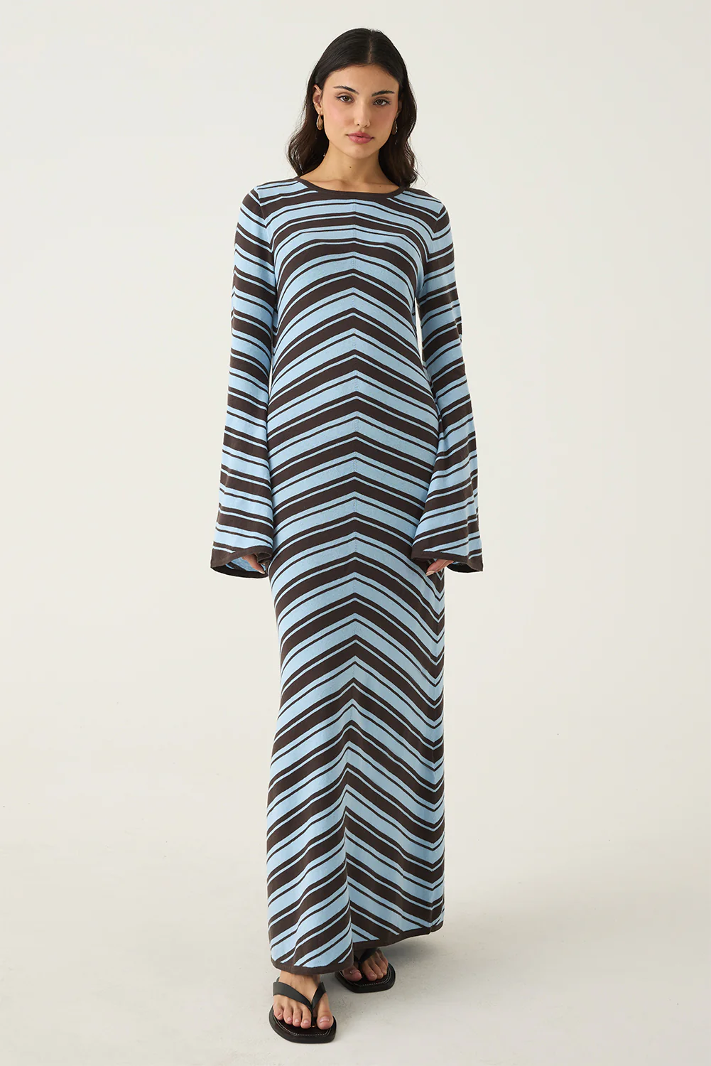 Siya Chevron Dress - Image 5