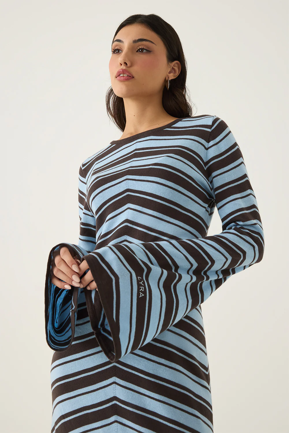 Siya Chevron Dress - Image 6