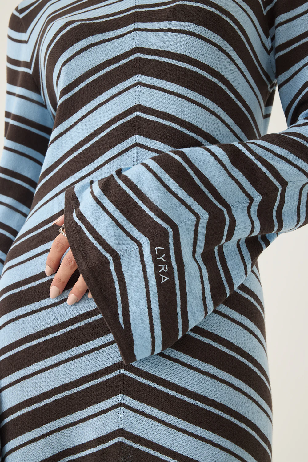 Siya Chevron Dress - Image 7
