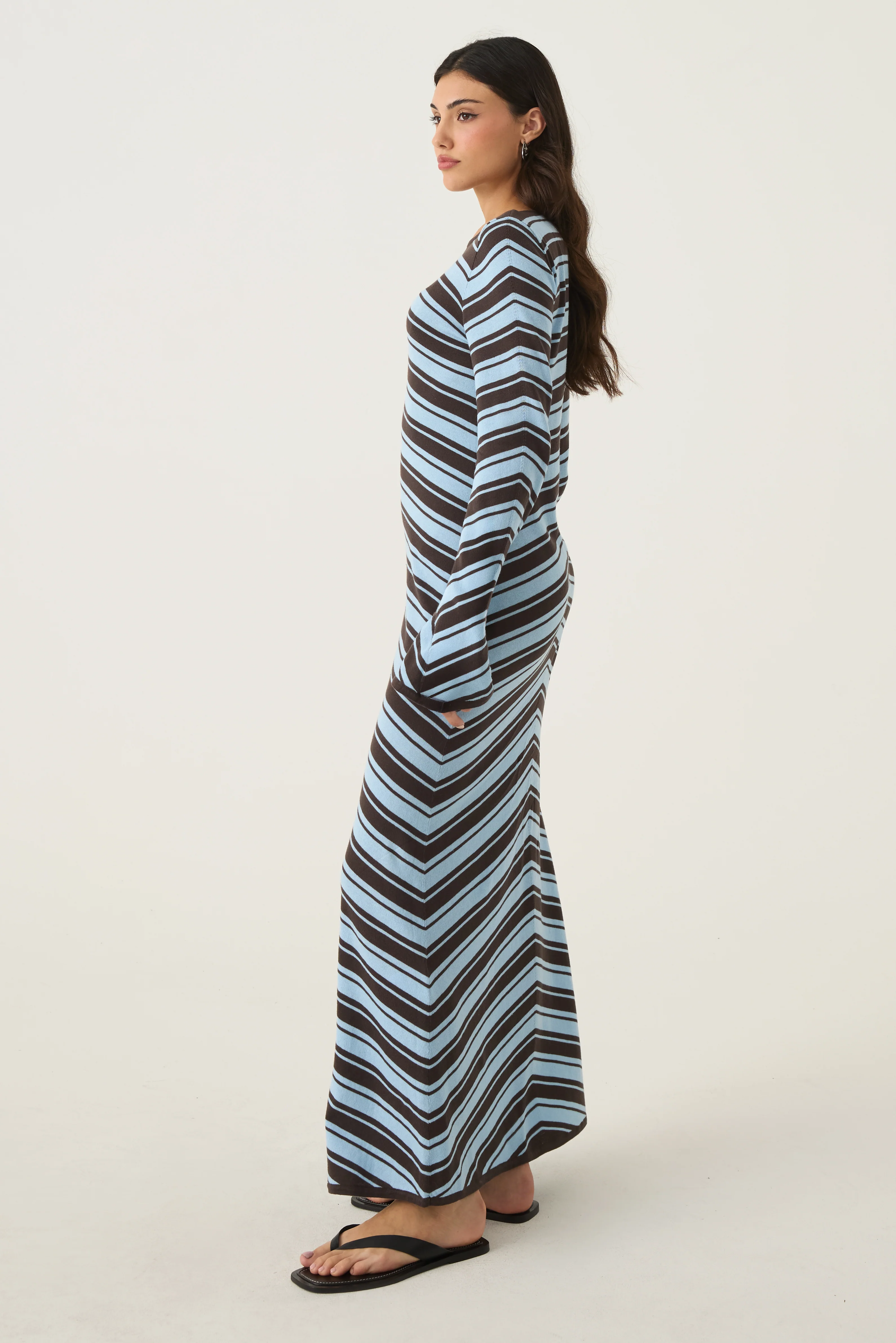 Siya Chevron Dress - Image 8