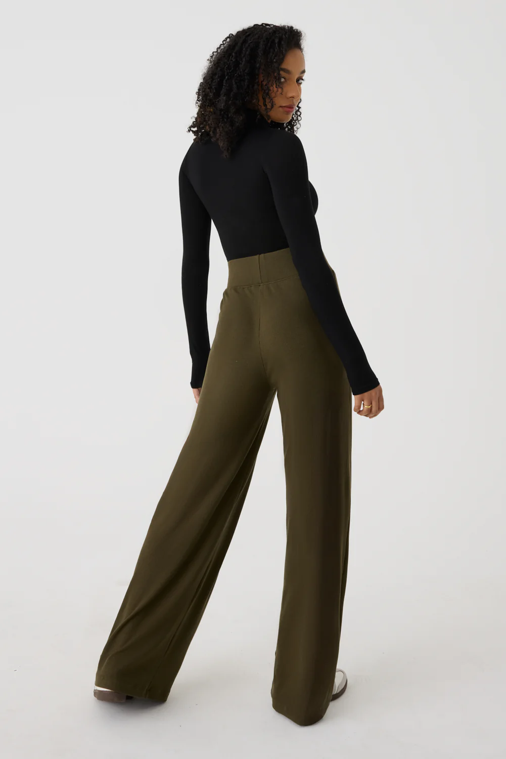 Wide Leg Ribbed Co-ord Trouser - Image 11
