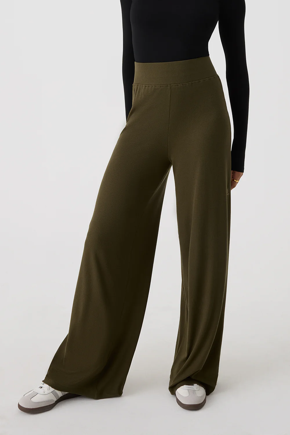 Wide Leg Ribbed Co-ord Trouser - Image 12