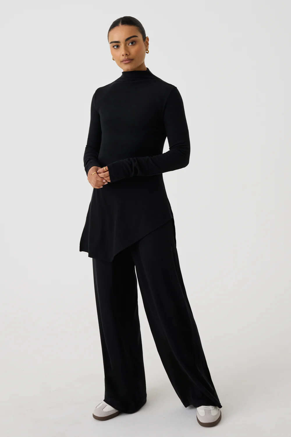 Wide Leg Ribbed Co-ord Trouser - Image 4