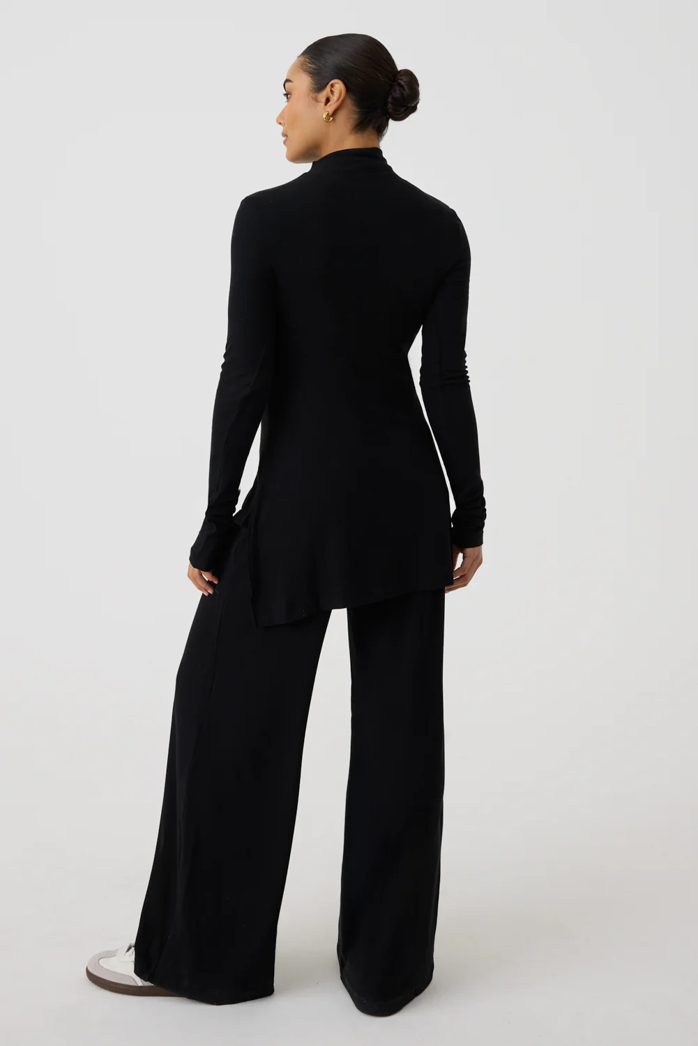 Wide Leg Ribbed Co-ord Trouser - Image 5