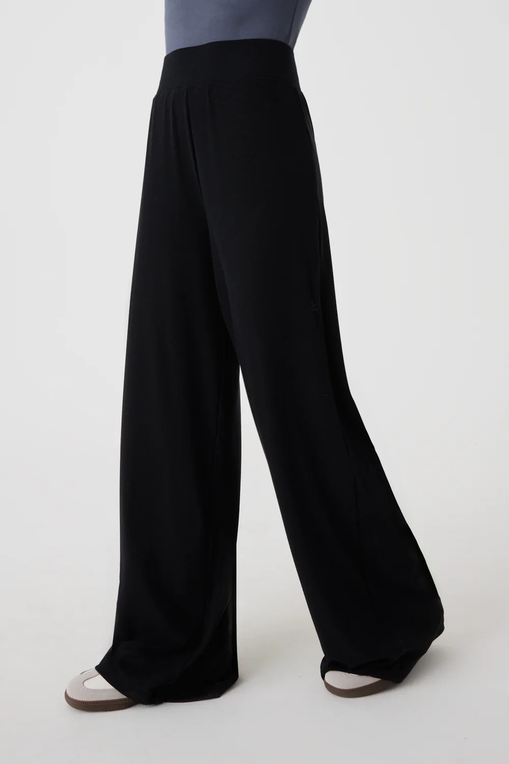 Wide Leg Ribbed Co-ord Trouser - Image 7