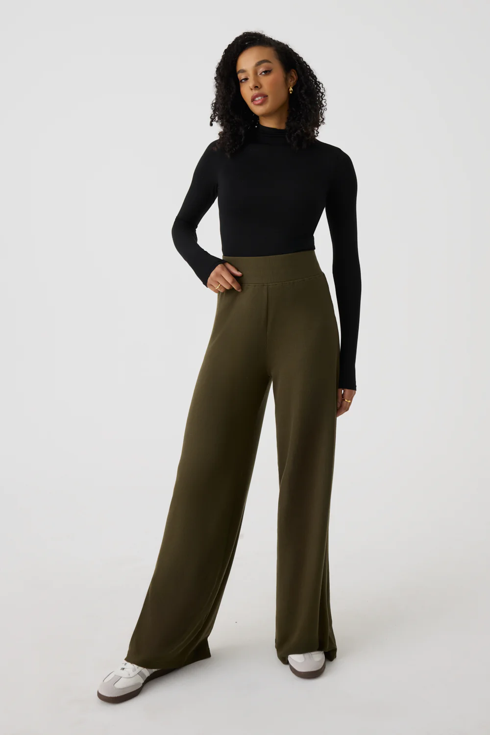 Wide Leg Ribbed Co-ord Trouser - Image 8