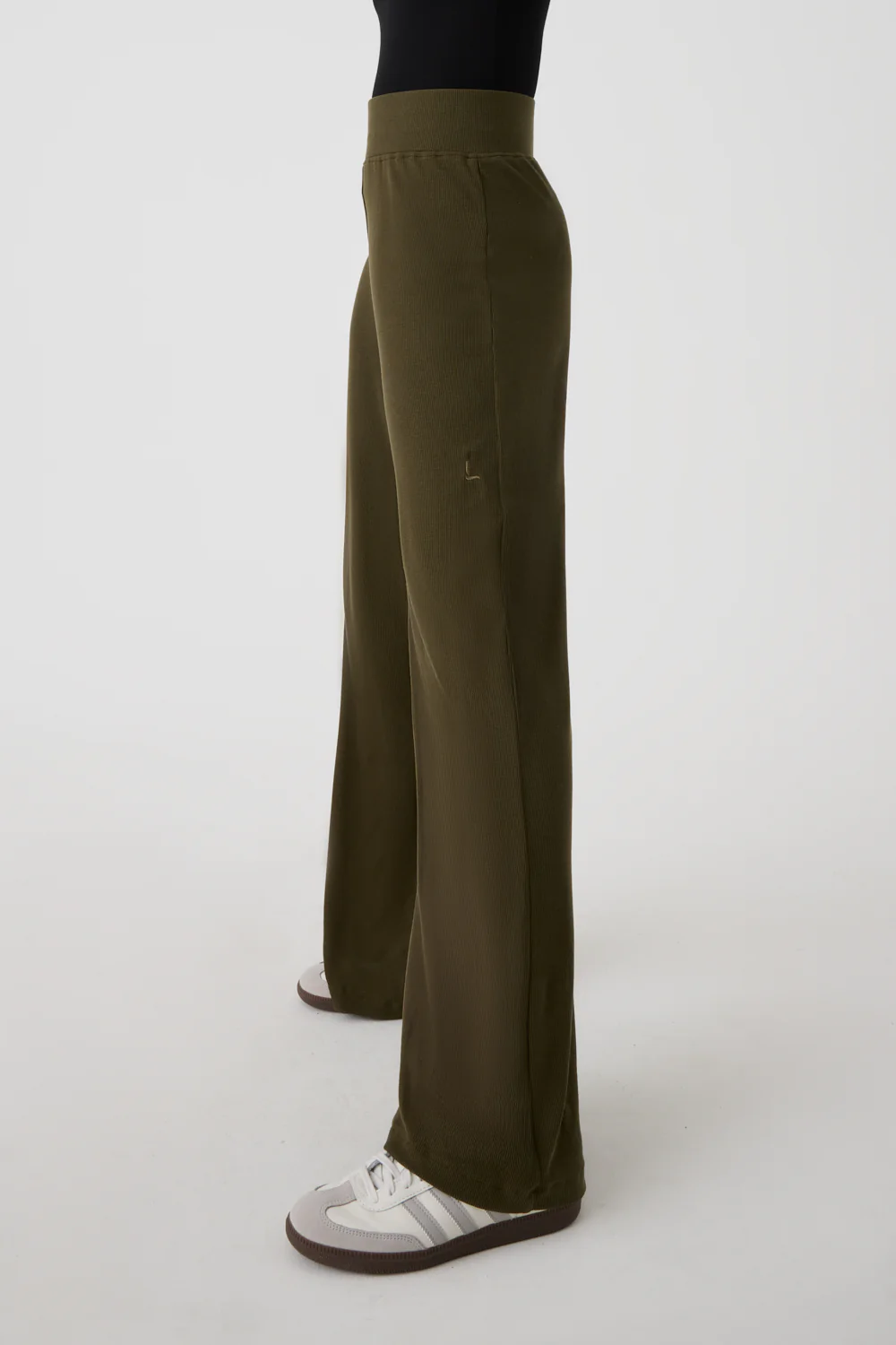 Wide Leg Ribbed Co-ord Trouser - Image 9